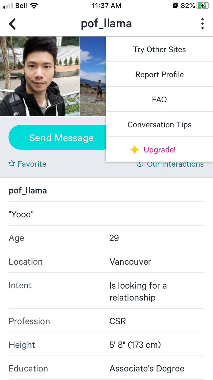 Pof? what disappears it on profile does when pic someones mean How to